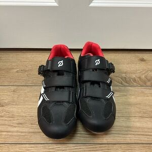 Peloton Black and Red Cycling Shoes